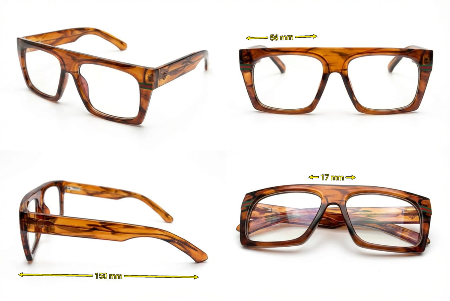 Classic Tortoiseshell Square Frame
