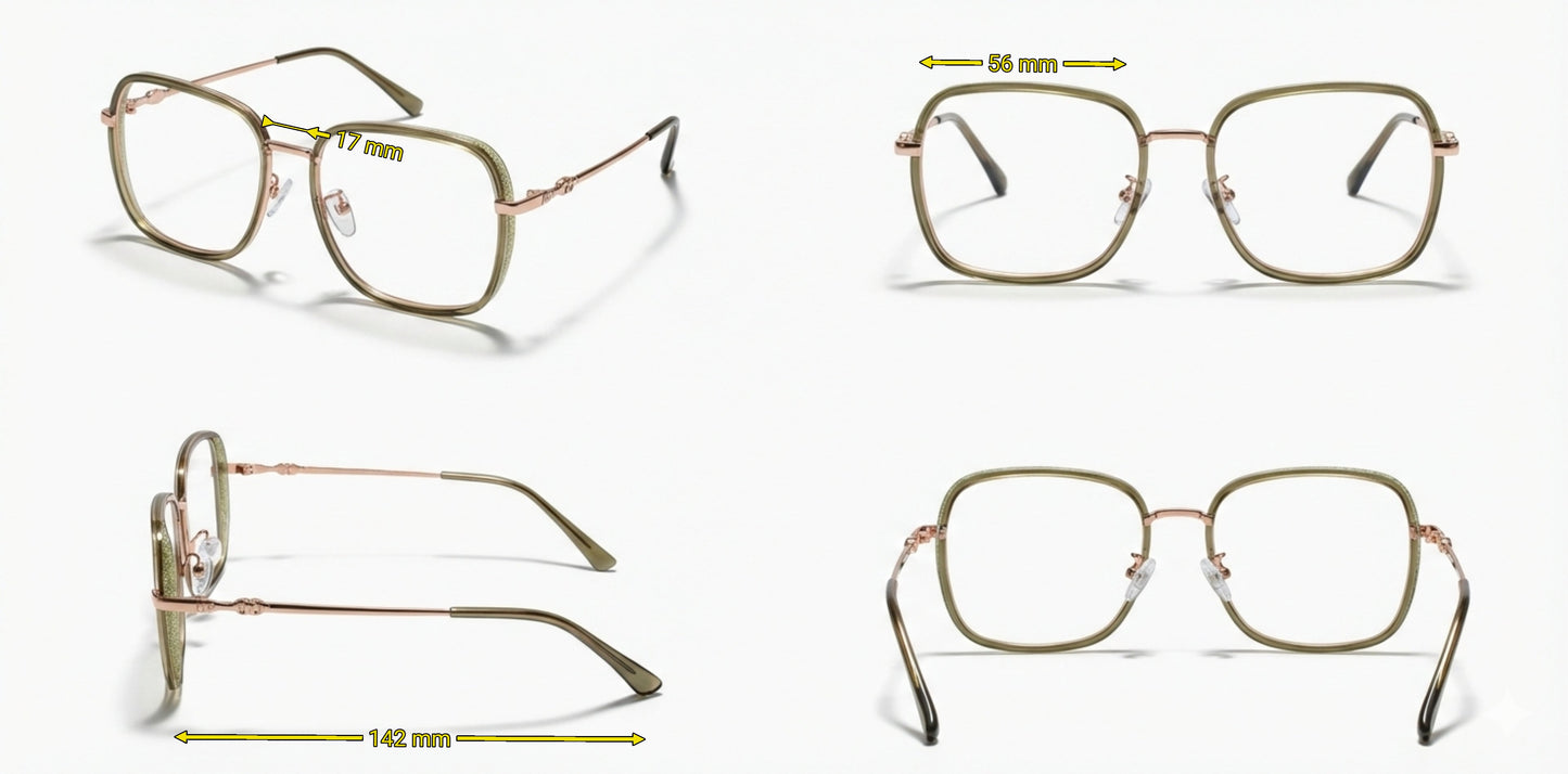 Olive Gold Metal Frame