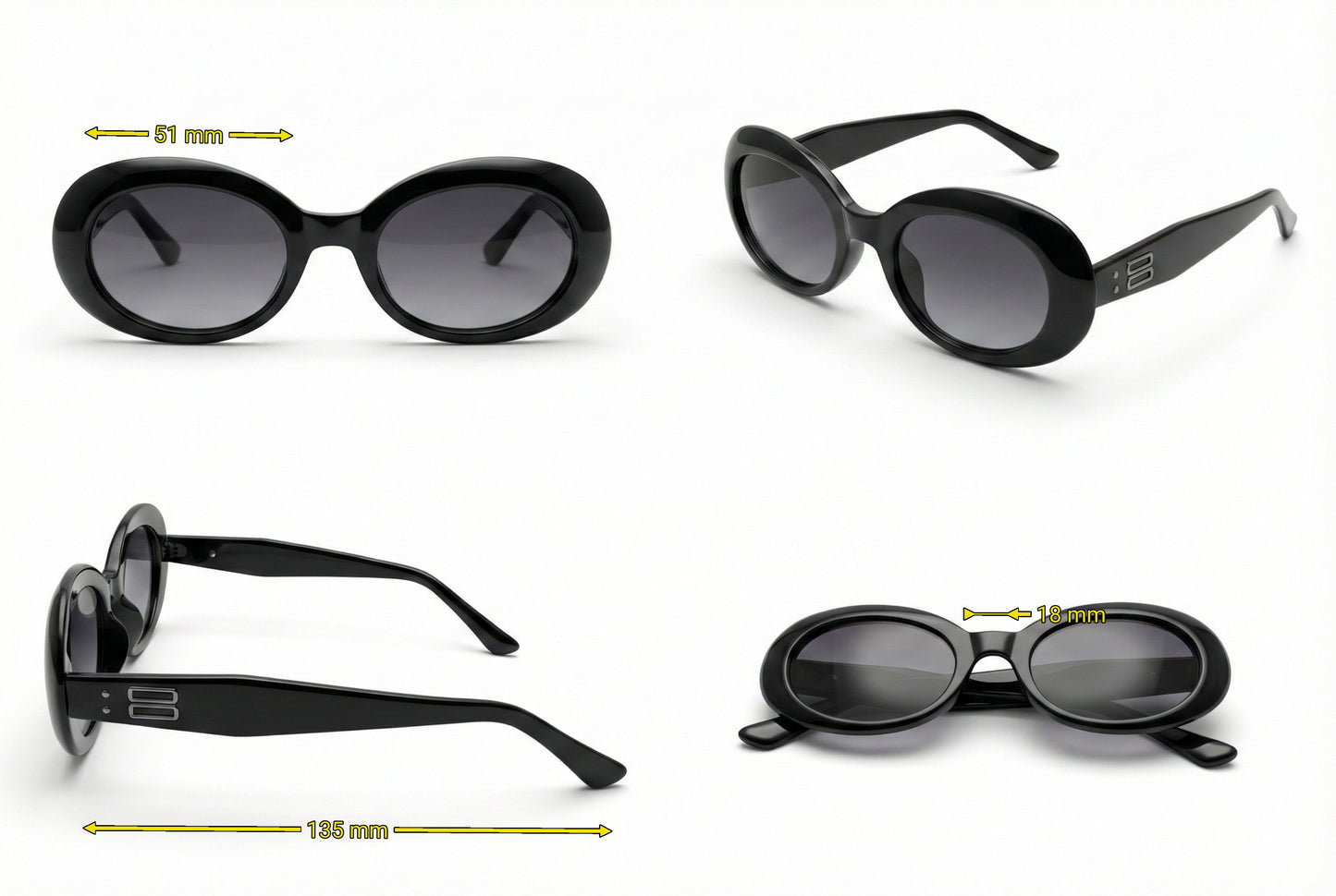 Black Round Sunglasses