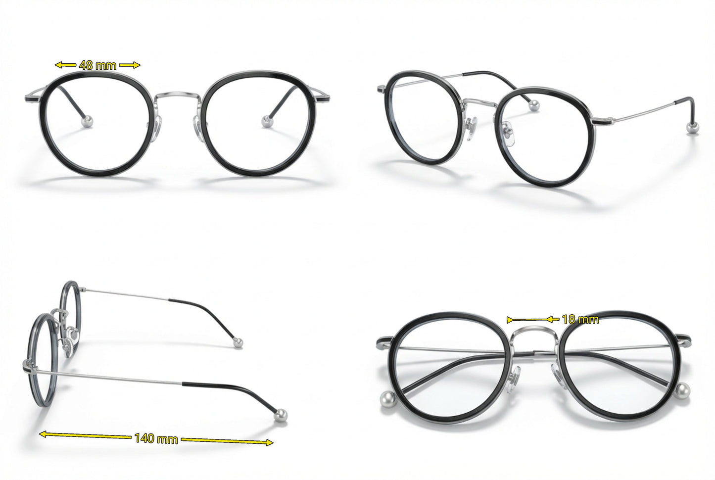 Round Black Metal Frame