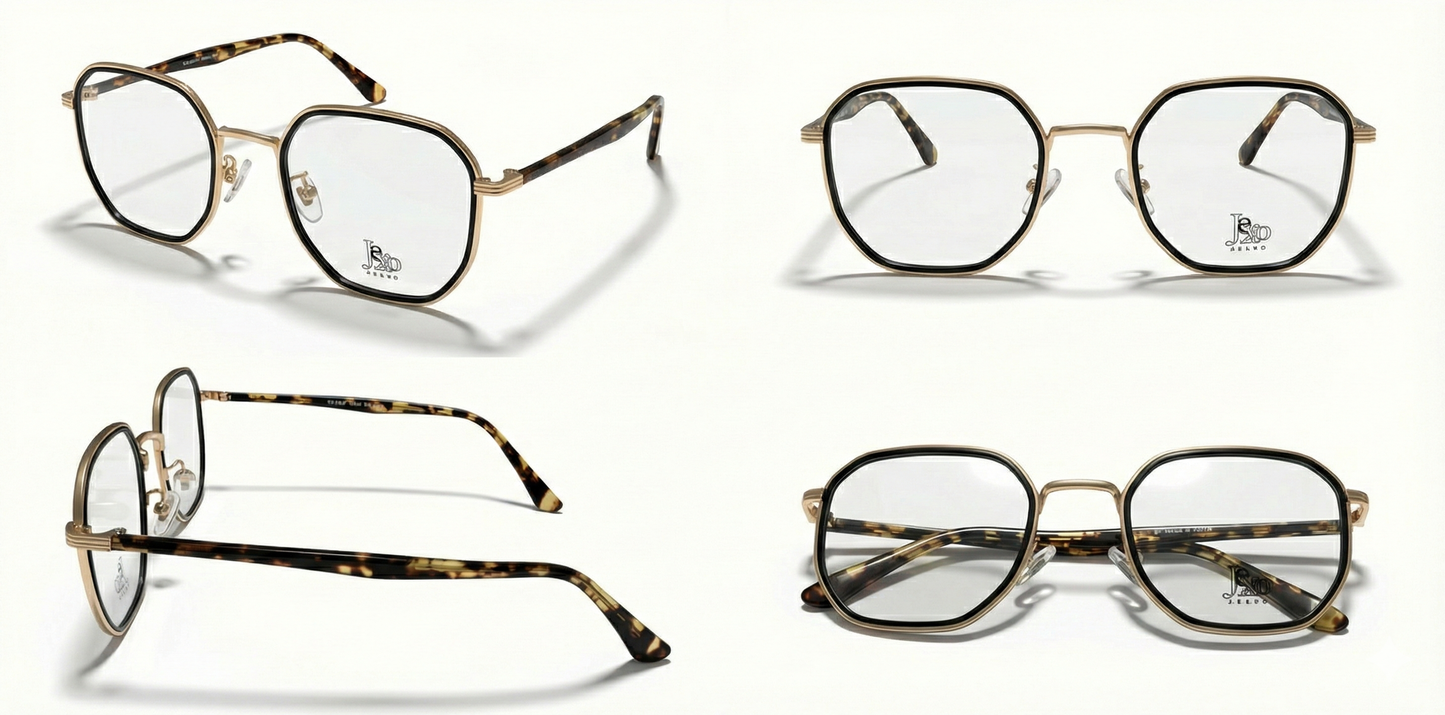 Gold Square Optical Frame
