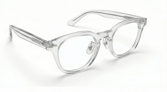 Clear Crystal Square Eyeglass Frame
