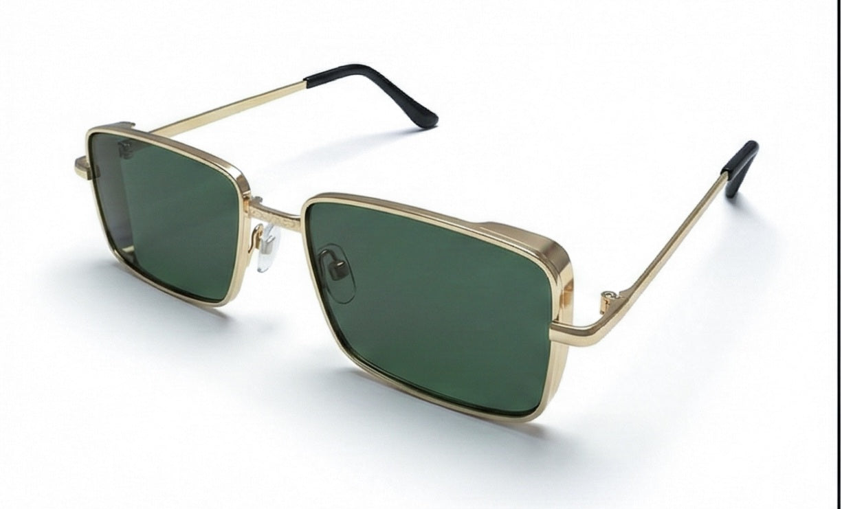 Gold Square Sunglasses