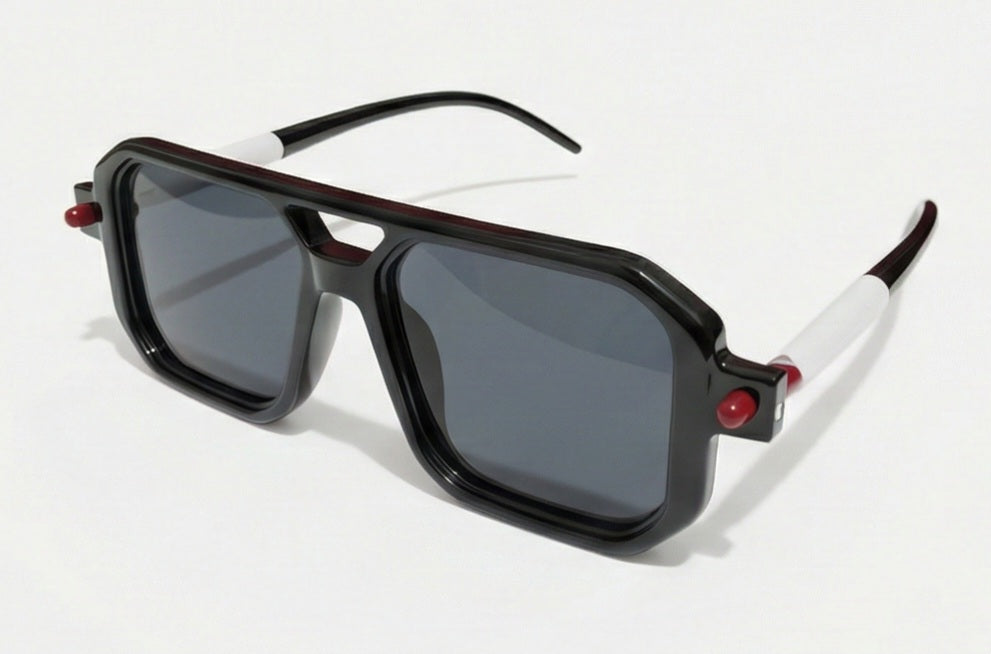 Black Square Grey Sunglasses