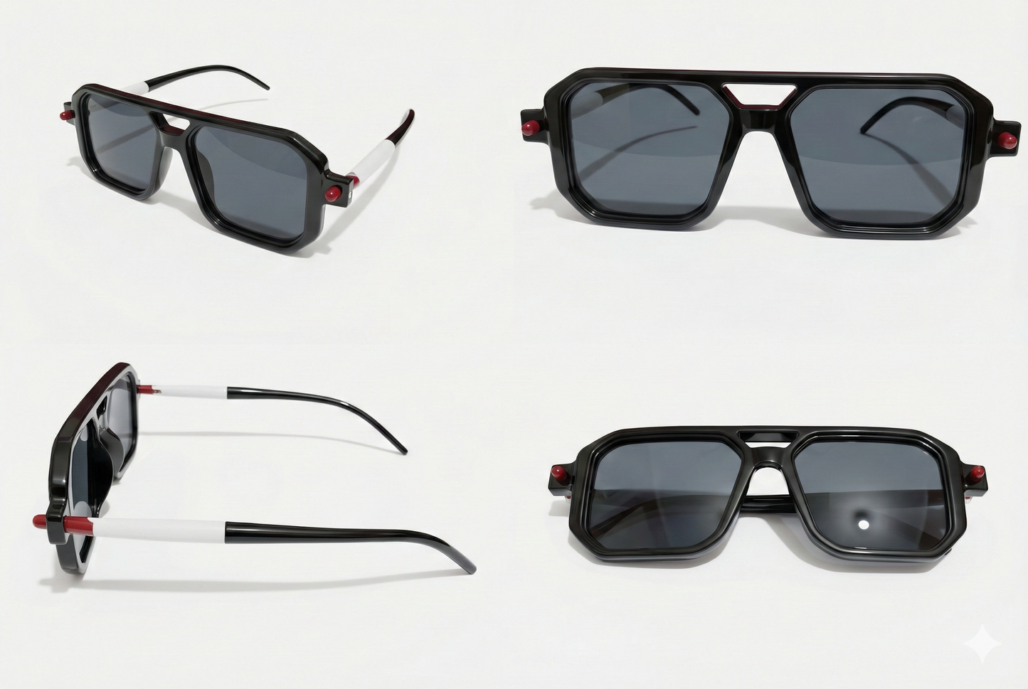 Black Square Grey Sunglasses