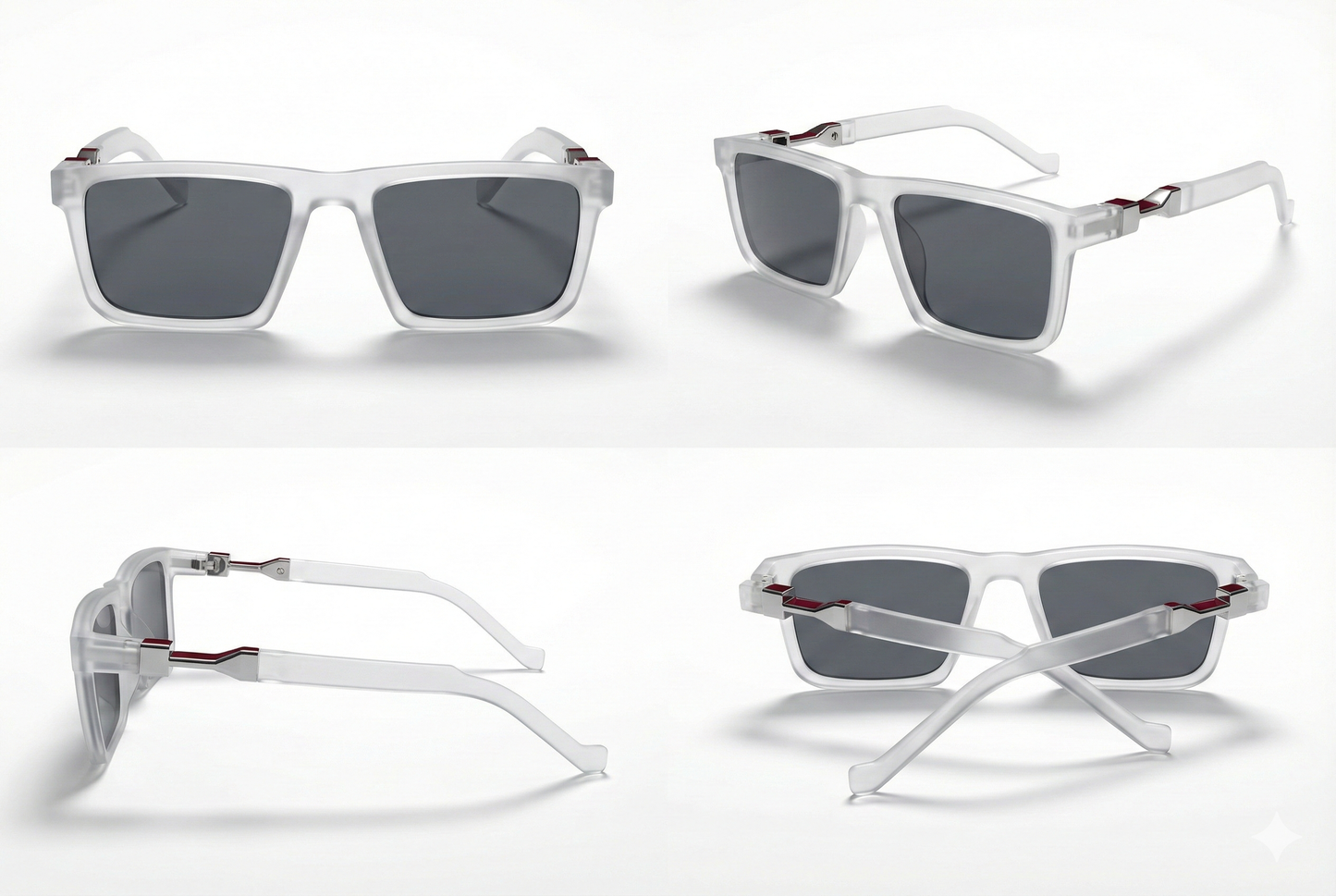 Clear Square Sunglasses