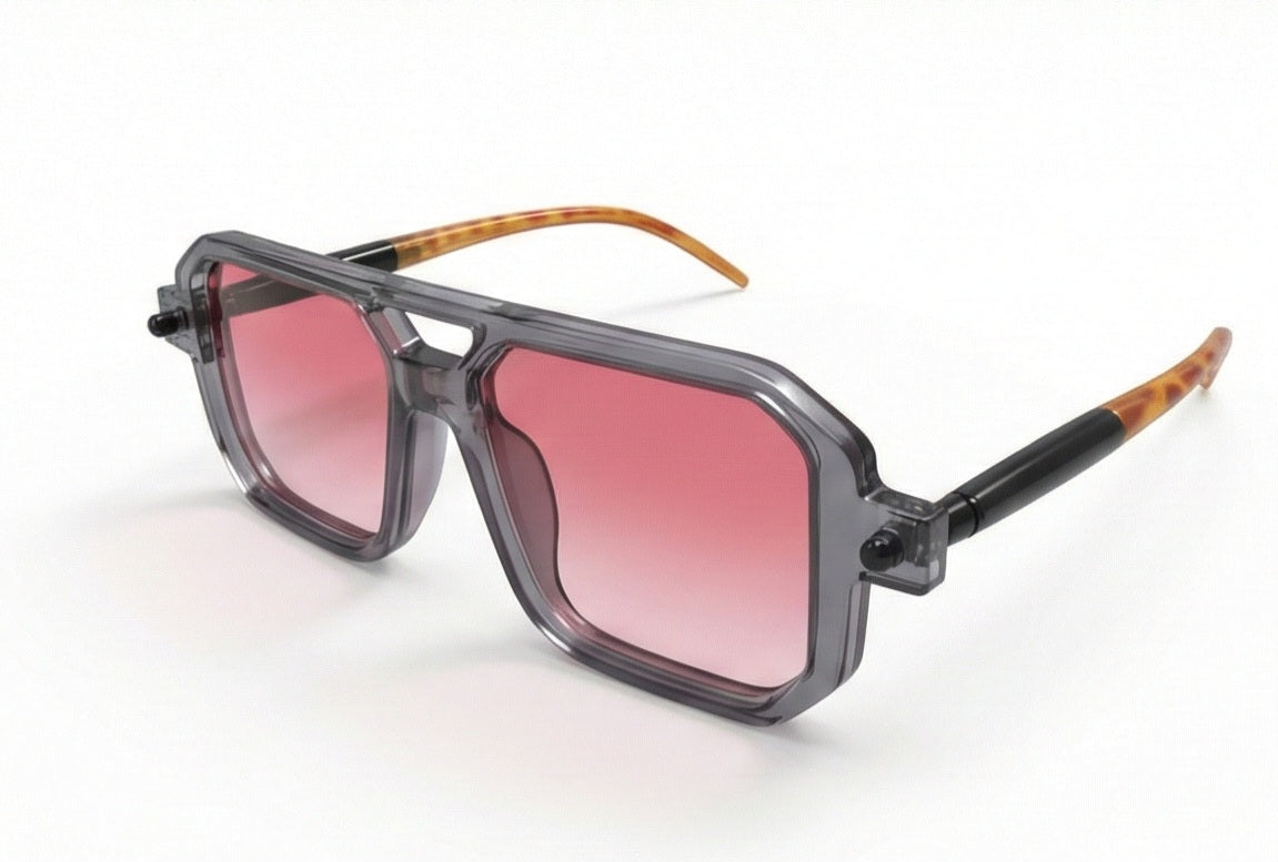Black Square Grey Sunglasses