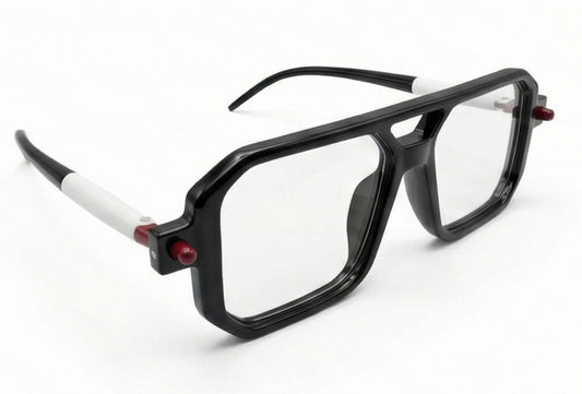 Bold Square Black Eyeglass Frame