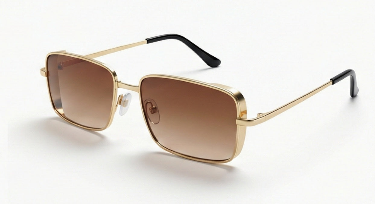 Gold Square Sunglasses