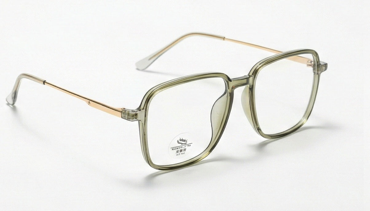 Clear & Gold Square Frame