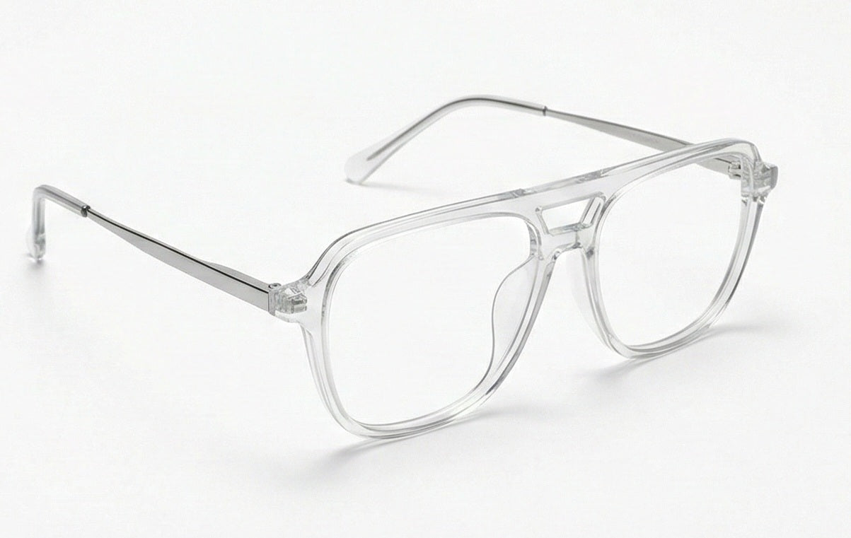 Clear Aviator Eyeglass Frame
