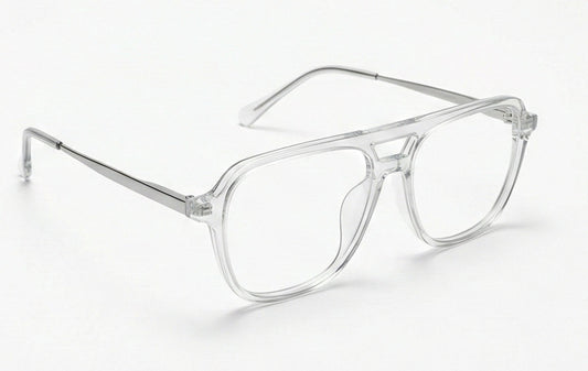 Clear Aviator Eyeglass Frame