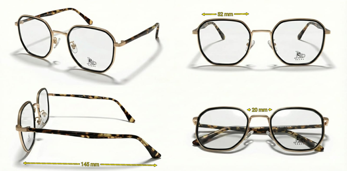 Gold Square Optical Frame