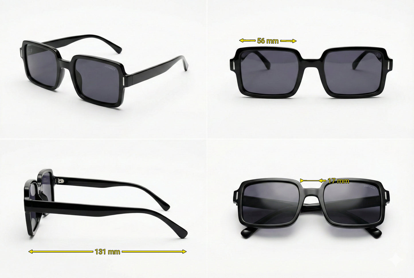 Black Square Sunglasses