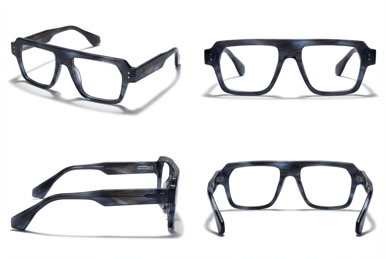 Matte Blue Square Frame