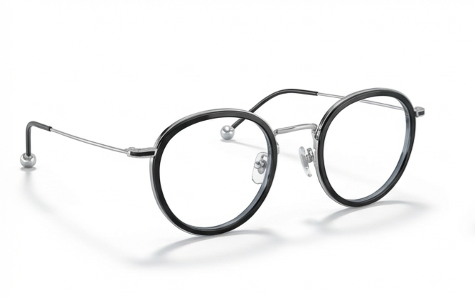 Round Black Metal Frame