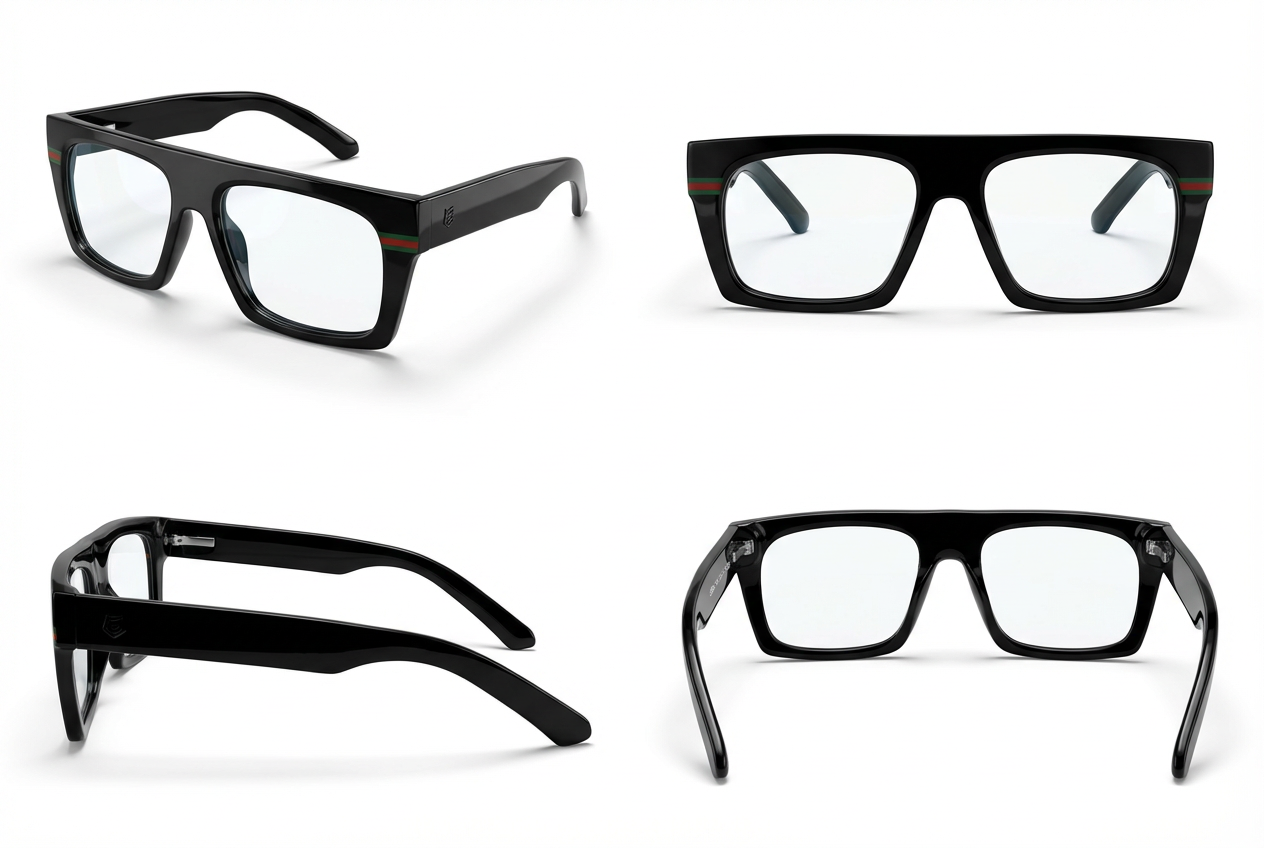 Black Square Eyeglasses Frame