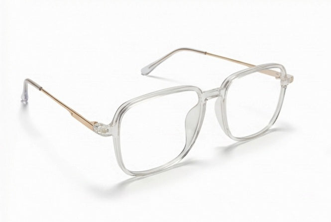 Clear & Gold Square Frame