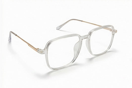 Clear & Gold Square Frame