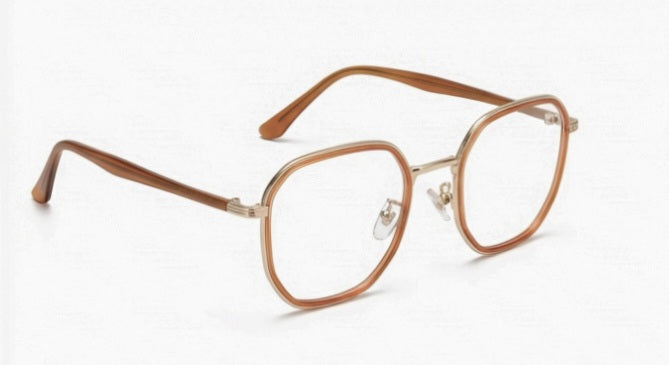 Gold Square Optical Frame