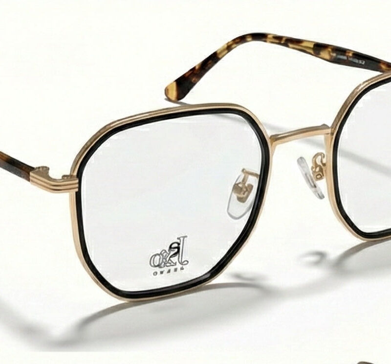Gold Square Optical Frame
