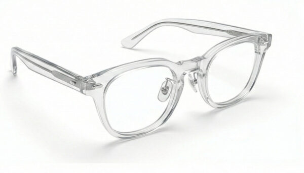 Clear Crystal Square Eyeglass Frame