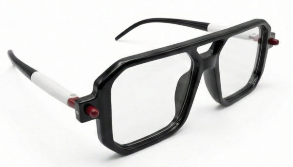 Bold Square Black Eyeglass Frame