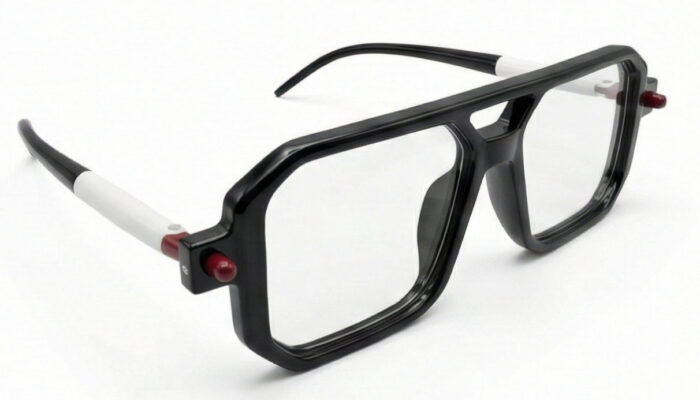 Bold Square Black Eyeglass Frame