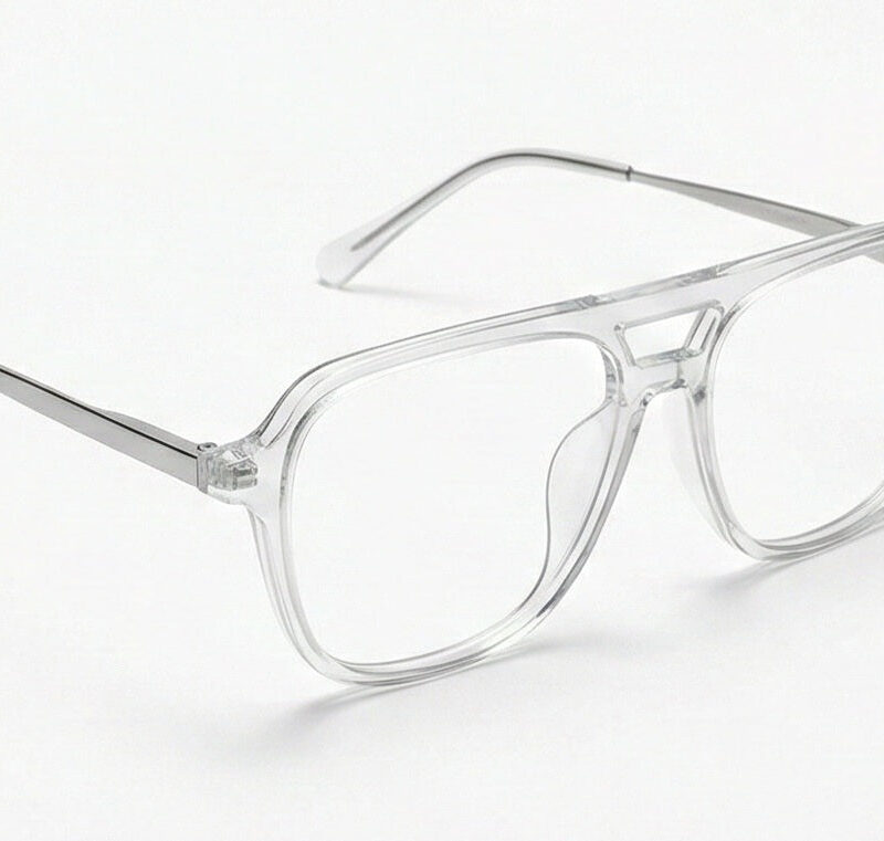 Clear Aviator Eyeglass Frame