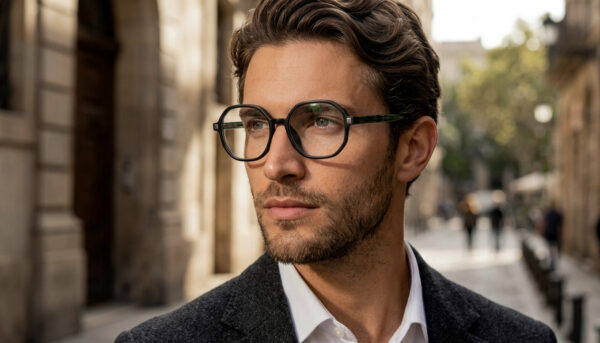 Black Square Eyeglass Frame