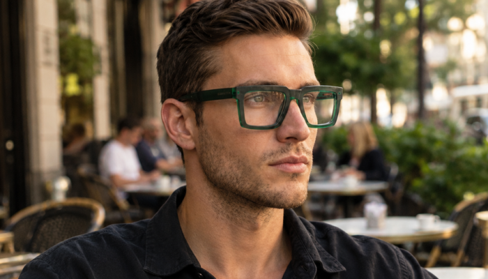 Bold Green Optical Frames