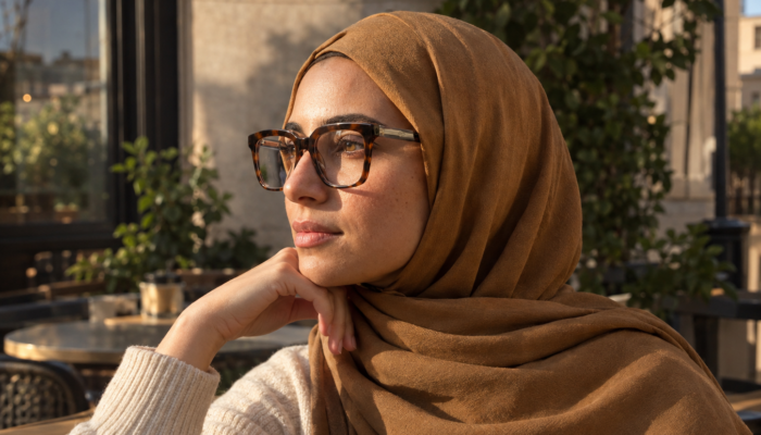 Blush Square Optical Frames
