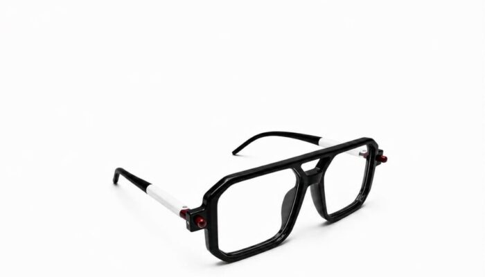 Bold Square Black Eyeglass Frame