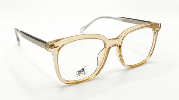 Blush Square Optical Frames - Yellow gold