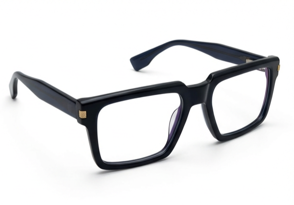 Black Rectangular Eyeglass Frame
