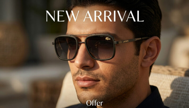 Black Lacoste Sunglasses