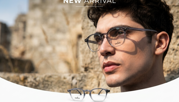 Grey Gradient Square Optical Frame