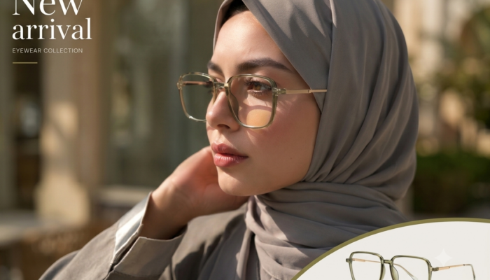 Clear & Gold Square Frame