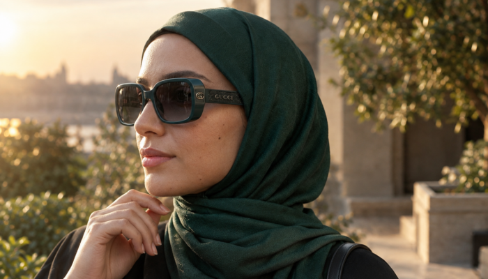 Gucci Rectangular Acetate Sunglasses