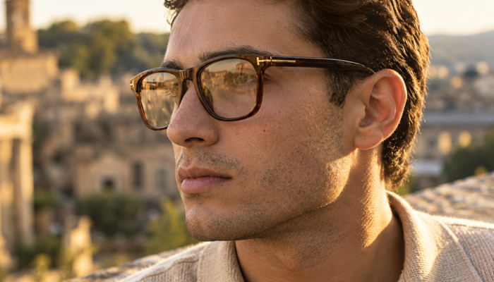 Brown Square Optical Frame